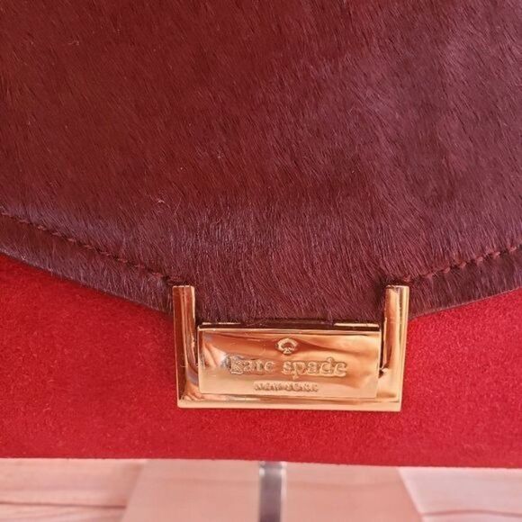 Kate Spade Suede Leather Satchel Crossbody Handbag Adjustable Removable Strap - Picture 2 of 16